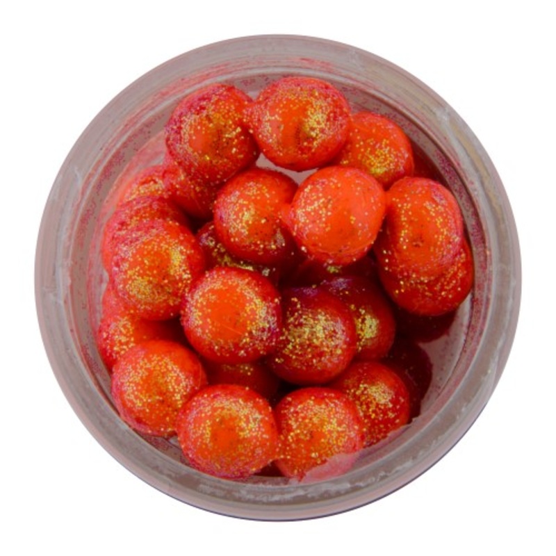 Power Bait Sparkle Eggs|FEFOSC|Fl Orange/Scales