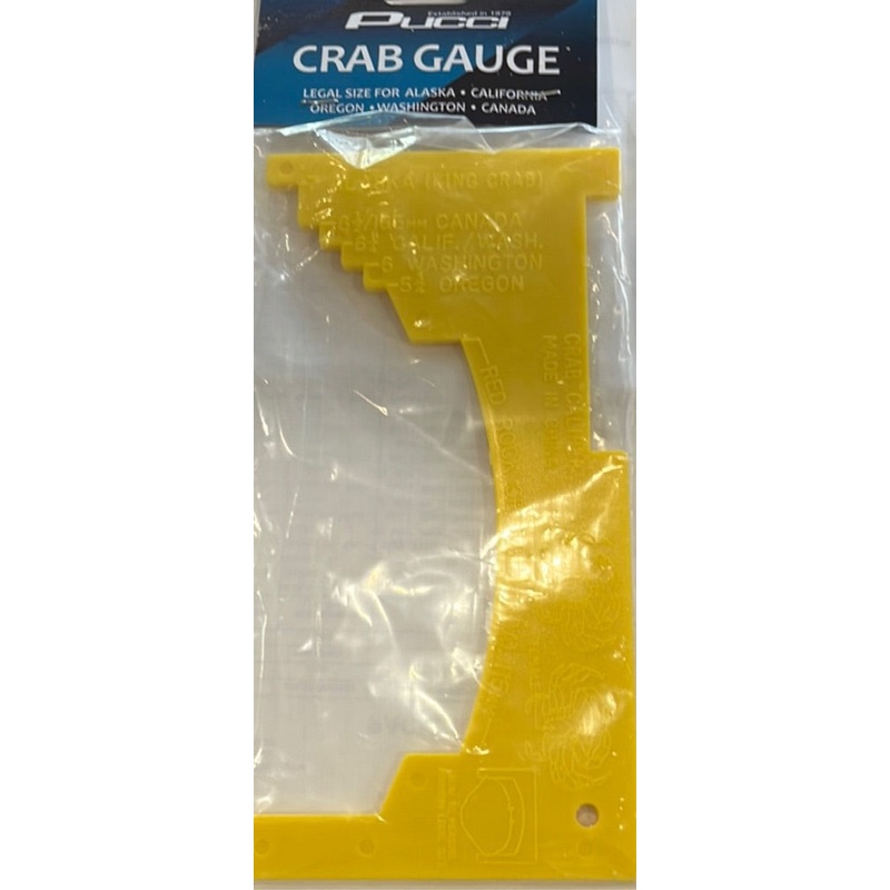 Pucci Crab Guage|Yellow- Plastic|Up to 7