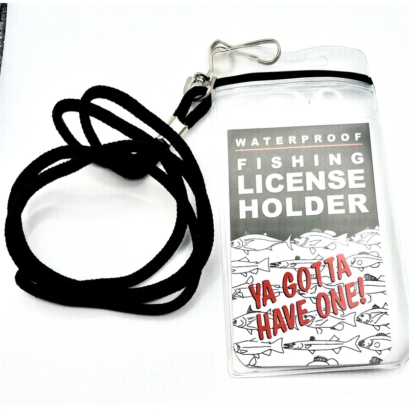 Waterproof License Holder|Clear Plastic With Lanyard|Waterproof