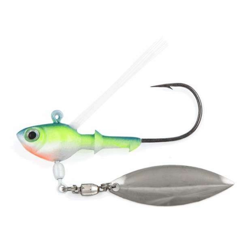 Fish Head Weedless Head Spin|Sexy Shad|Smokin Shad|3/8 oz|3/8oz
