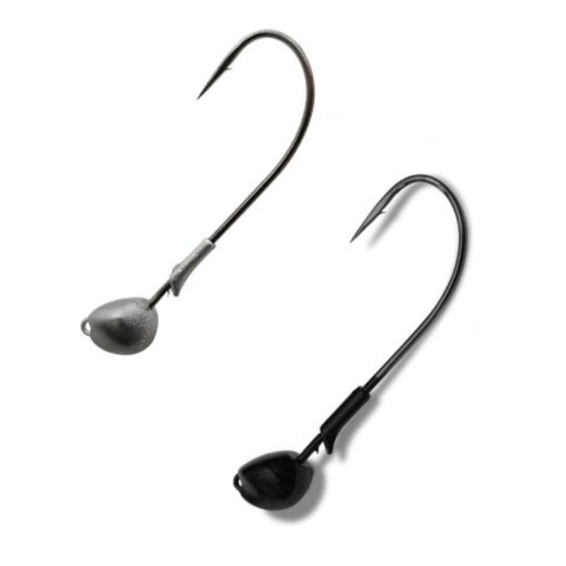 Gamakatsu Finesse Tricky Head|Black|Lead Color|1/8oz 3/0 Hook|3/16oz 3/0 Hook