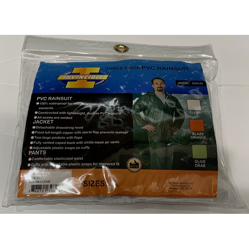 Invincible Rainsuit|30910I-CLEAR|XL