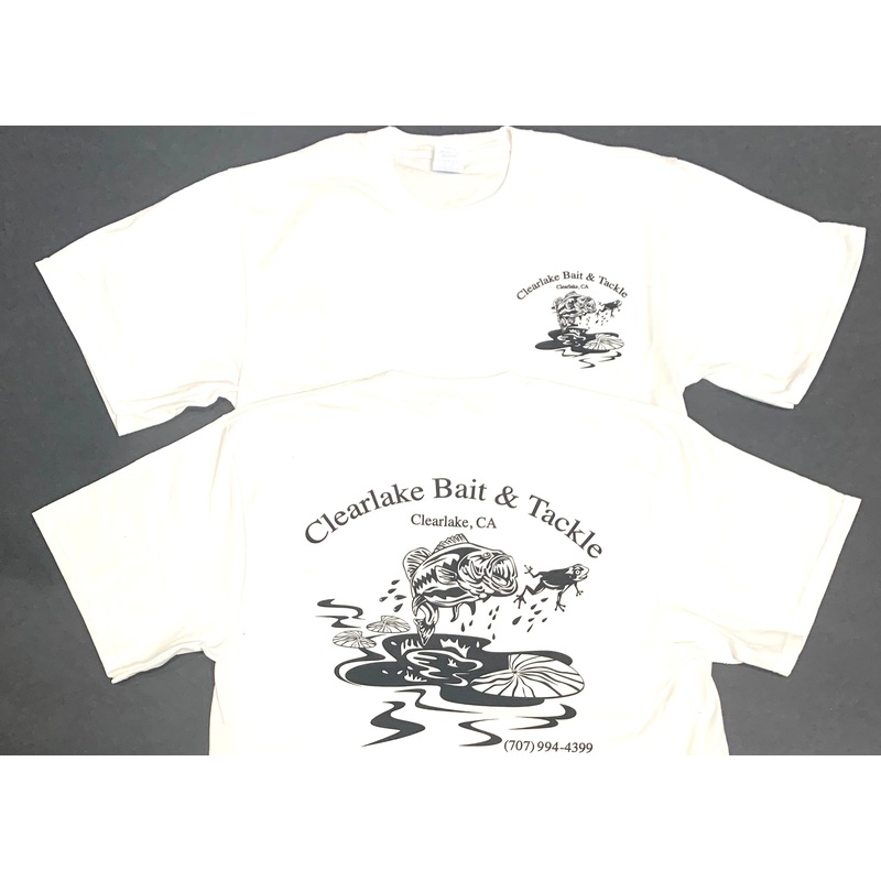 Clearlake Bait & Tackle Short Tee-White