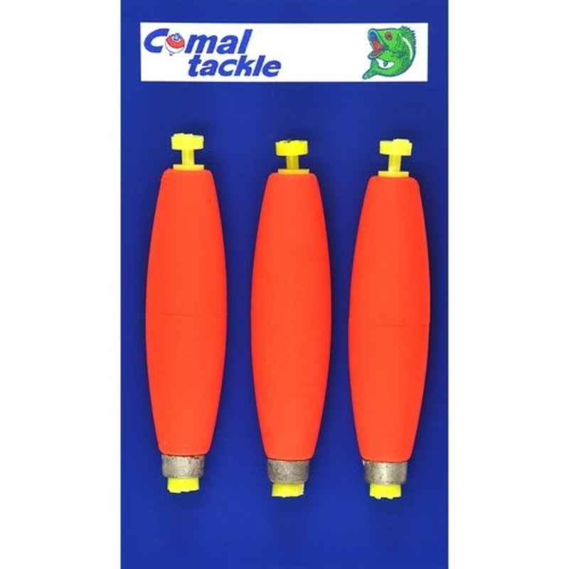 Comal Weighted Cigar Bobber|CTWCS300R|Orange 3"