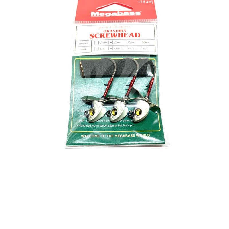 Megabass Okashira Screwhead|1/8oz |3/0 Hook|SPAWN  KILL 1/8oz