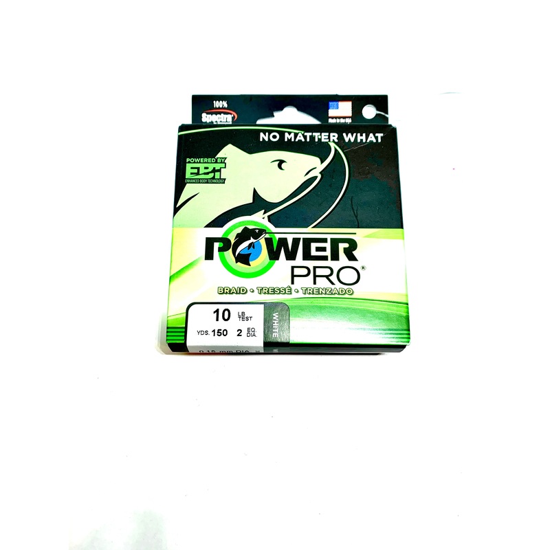 Power Pro Spectra White|10lb 150yds|15lb 150yds|20lb 150yds|30lb 150yds