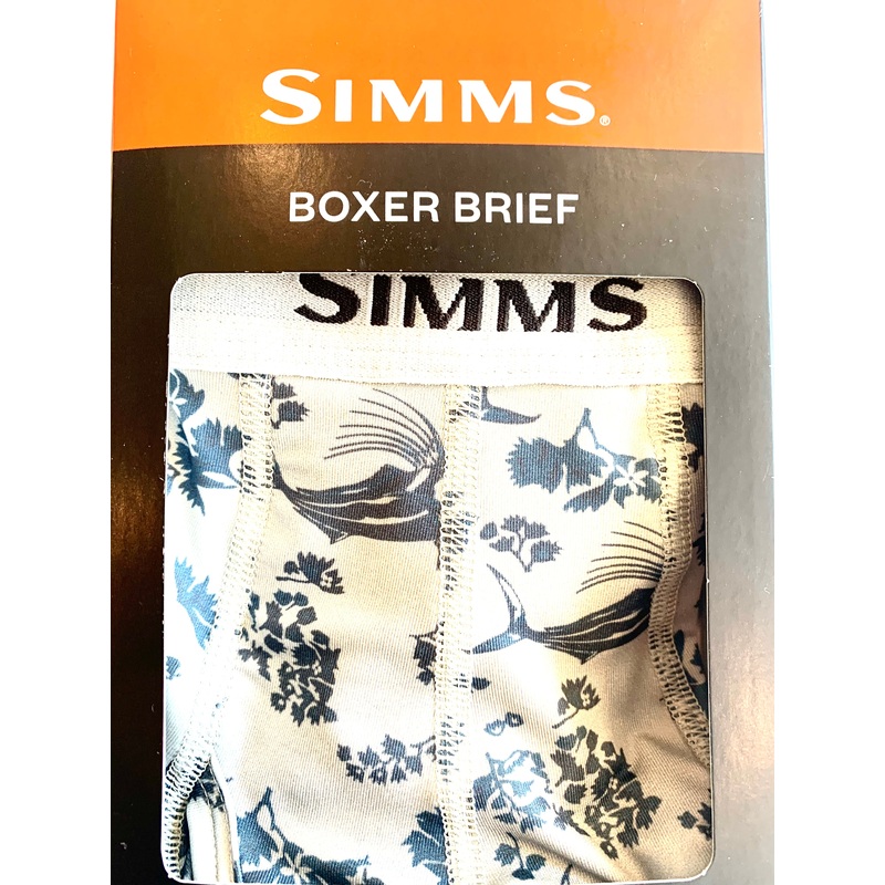 Simms Ms Boxer Briefs-Rooster Fest Khaki