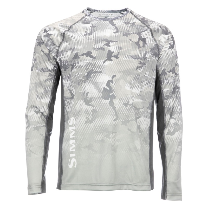 Simms Ms Challenger Solar Tech Jersey-Hex Flo Camo Steel