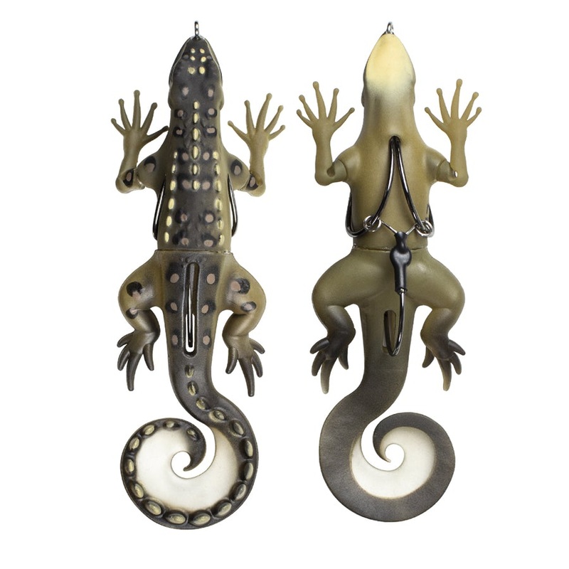 Lunkerhunt Skitter Lizard|Back Wood 5.25-3/4oz|Whip Tail 5.25-3/4oz