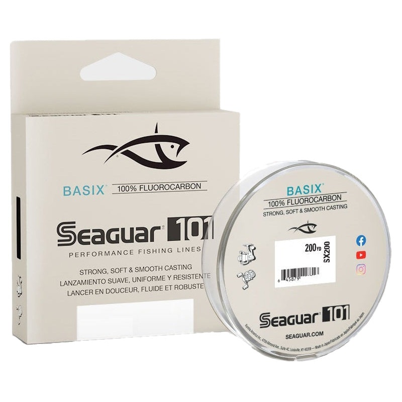 Seaguar Basix Fluorocarbon|6lb-200yd|8lb-200yd|10lb-200yd|12lb-200yd|15lb-200yd|20lb-200yd|4lb-200yd