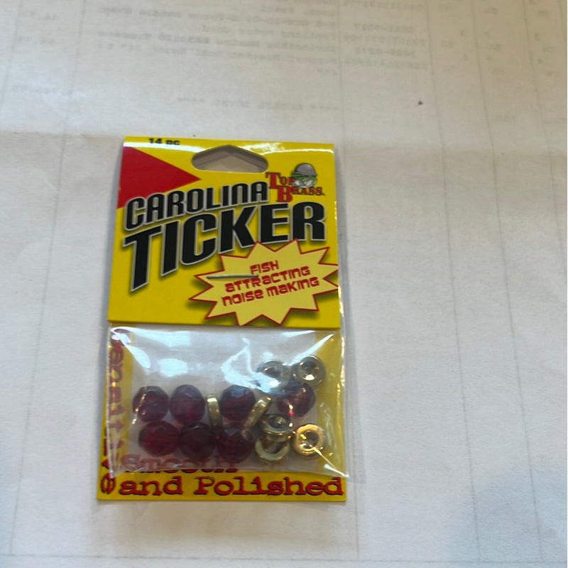 Top Brass Carolina Ticker|Gold/Red
