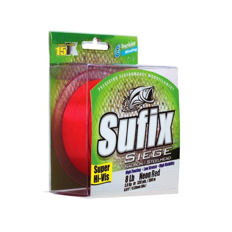 Siege Salmon/Steelhead|8LB|12LB|330 YARDS|NEON RED|NEON GOLD