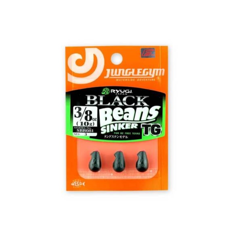 Black Beans Sinkers|1/4 OZ|3/8 OZ|1/2 OZ|5/8 OZ|3/4 OZ