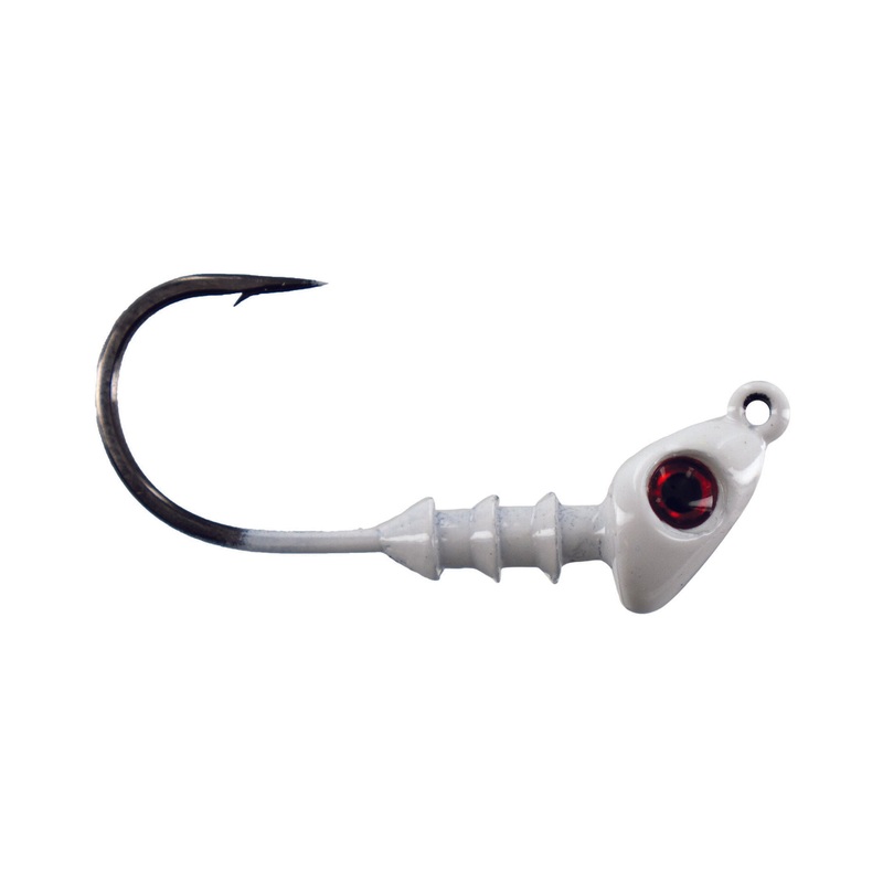 BBB D Jig|1/4oz|3/8oz|1/2oz|White w/Red Eyes