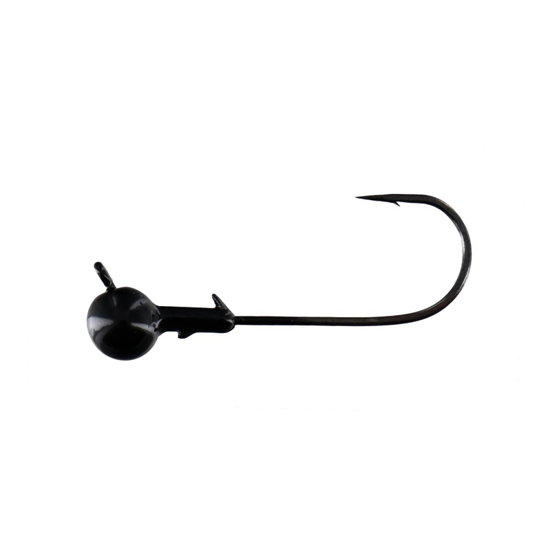 BBB Finesse Worm Jighead|Black|1/16oz|1/8|3/8oz