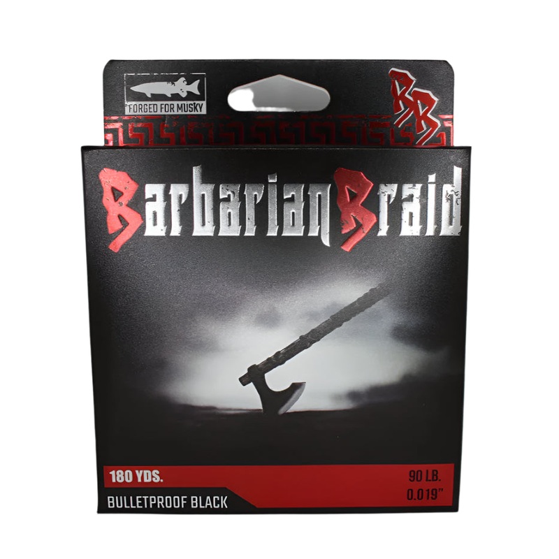 Barbarian Braid 90lb 180 yards Bulletproof Black