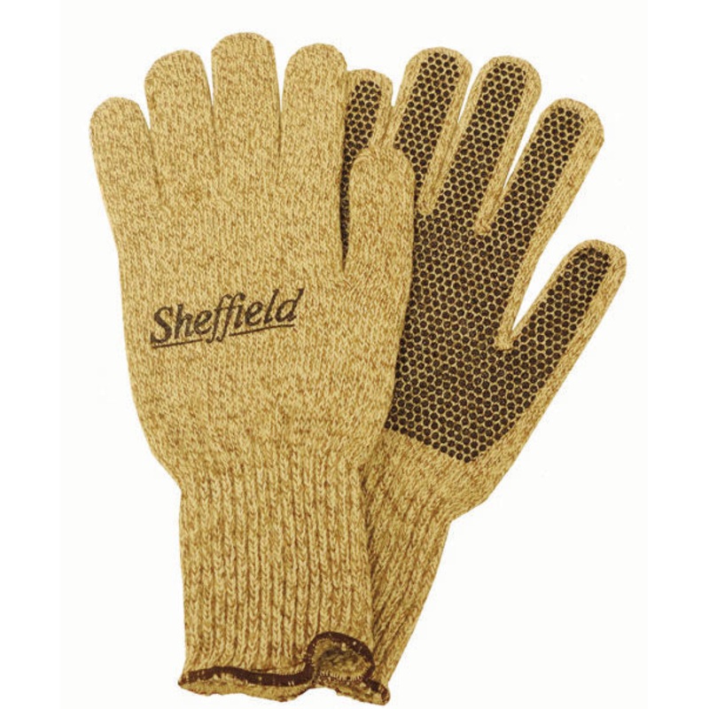 Sheffield Ragg Wool Full Finger Gloves w/Dots