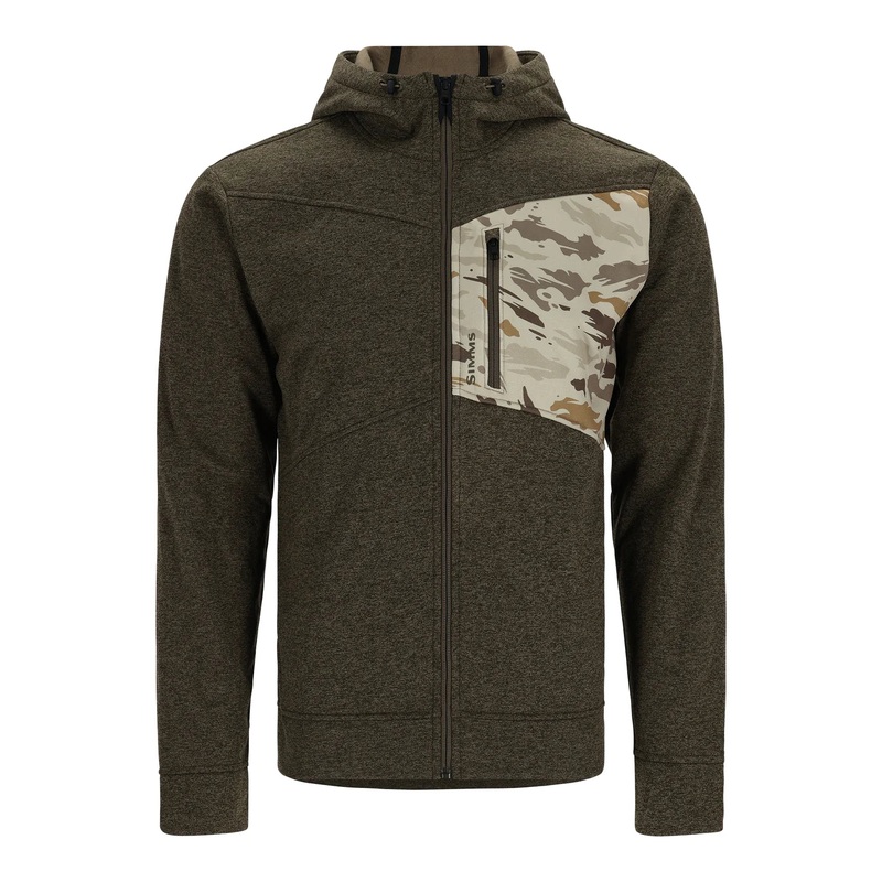 Simms CX Hoody Full Zip|Dark Stone/Ghost Camo Stone|M|L|XL|XXL