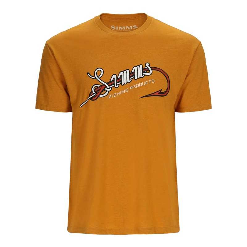 Simms M's Hook & Loop T-Shirt|Buckhorn Heather|Medium|Large|X-Large