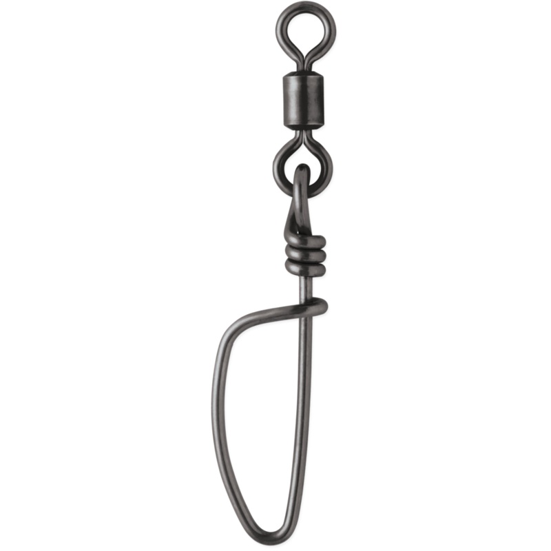 VMC Black Stainless Steel Tournament Snap Swivel