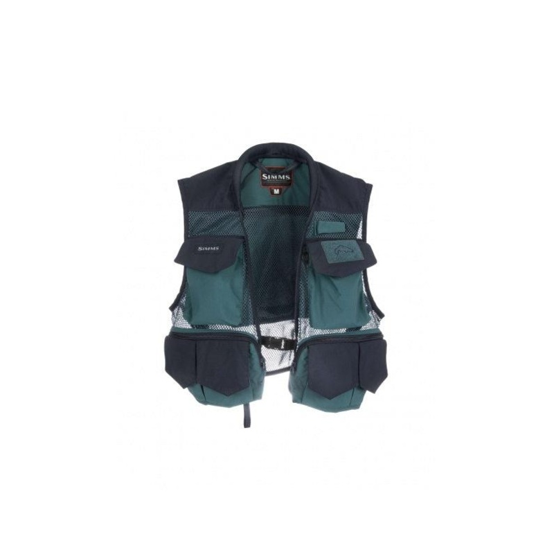 Simms Tributary Vest Deep Sea Green - Medium