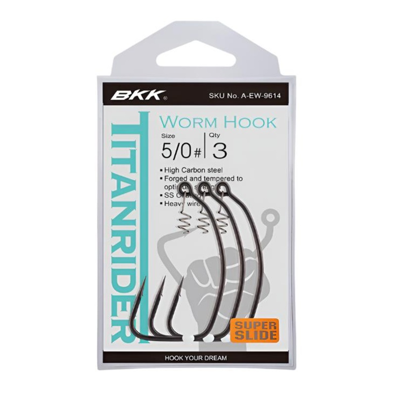 BKK Titan Rider Worm Hook|3/0|4/0|5/0|6/0