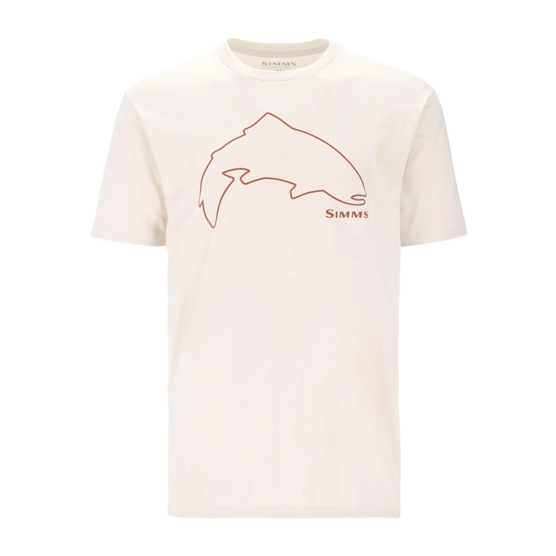 Simms Men's Trout Outline T-Shirt - Natural