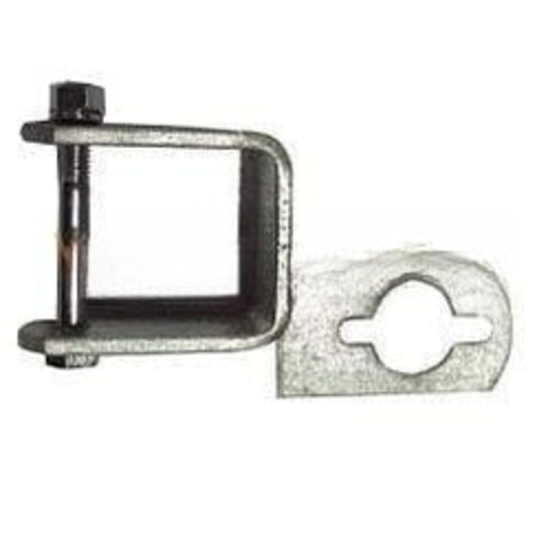 2 X 2 Clamp On + Flag Gal Support Bracket