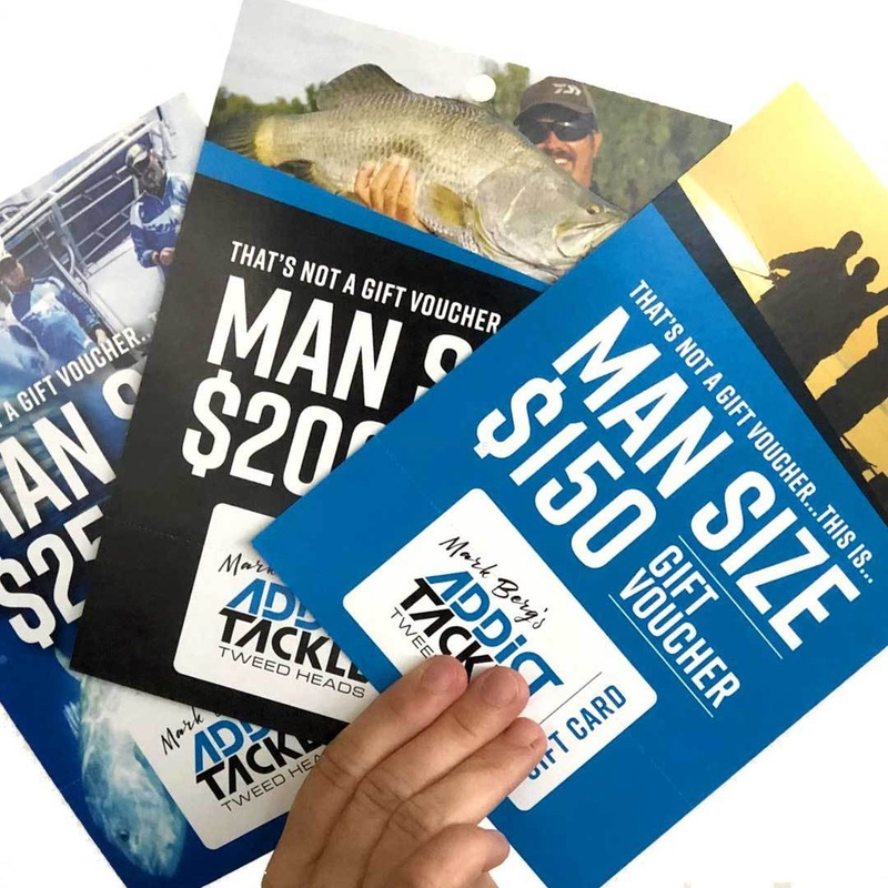 Addict Tackle Gift Voucher|$25.00 AUD|$50.00 AUD|$100.00 AUD|$150.00 AUD|$200.00 AUD|$250.00 AUD|$300.00 AUD|$500.00 AUD|$750.00 AUD|$1000.00 AUD