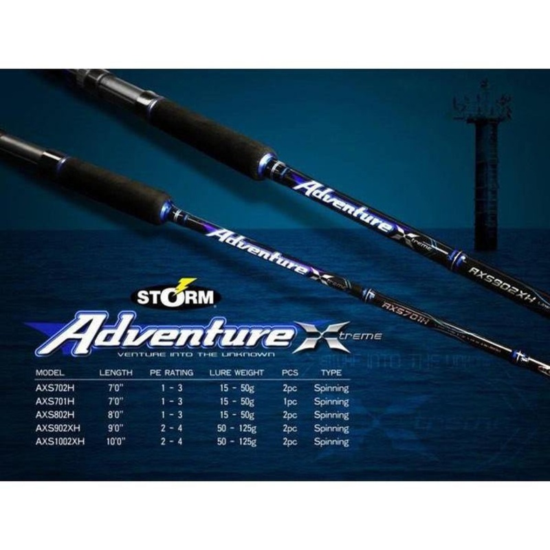 Storm Adventure Xtreme Saltwater Game Edition Spin Rod