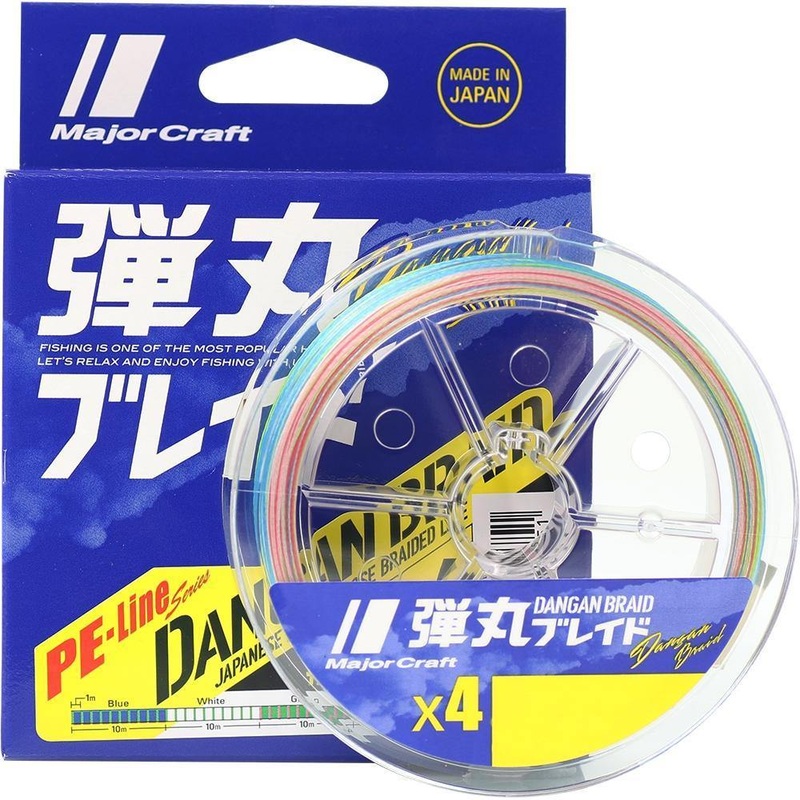 Major Craft Dangan X4 Braid 300M Multicolour