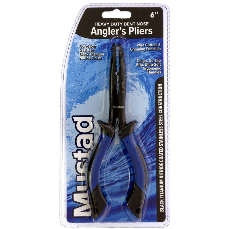 Mustad Heavy Duty Bent Nose Anglers Pliers 6