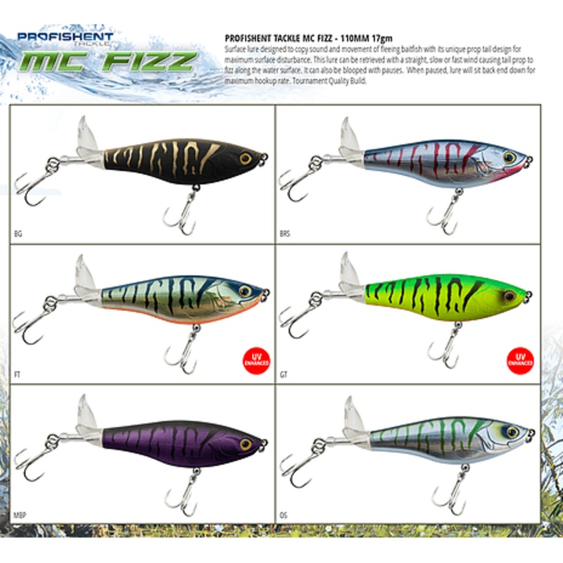 Profishent Mc Fizz|110mm-17g|BRS|GT|OS|MBP|BG|FT