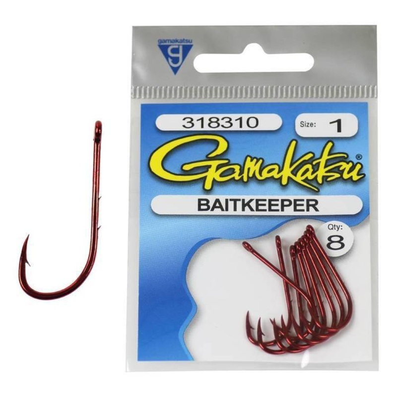 Gamakatsu Baitkeeper Hook|8  Qty 10|6 Qty 10|4  Qty 10|2  Qty 8|1  Qty 8|1/0  Qty 7|2/0  Qty 6|3/0  Qty 6|4/0  Qty 5