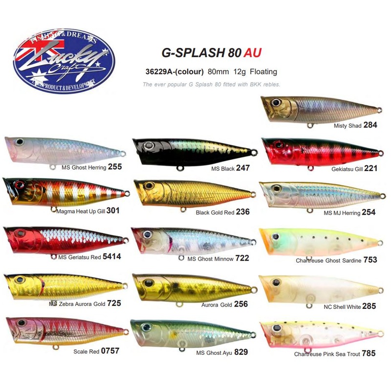 Lucky Craft G Splash Popper 80mm