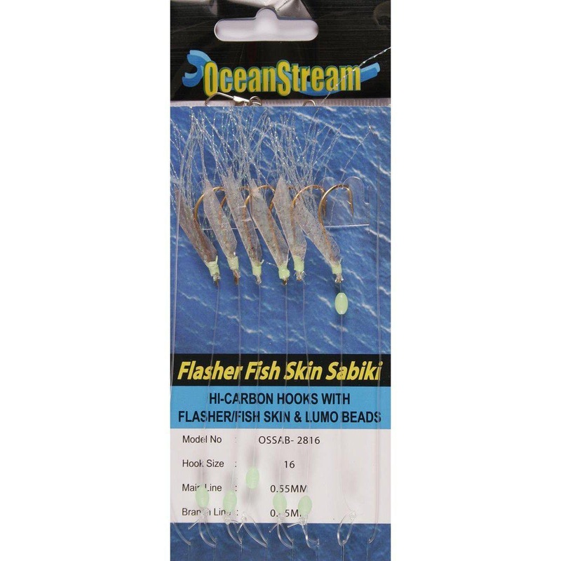 Oceanstream Flashe Skin Sabiki Bait Rigs