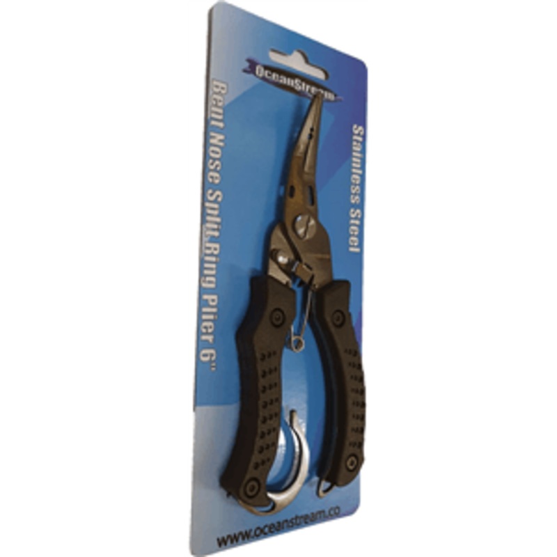 Oceanstream Stainless Steel Bent Nose Split Pliers 6'
