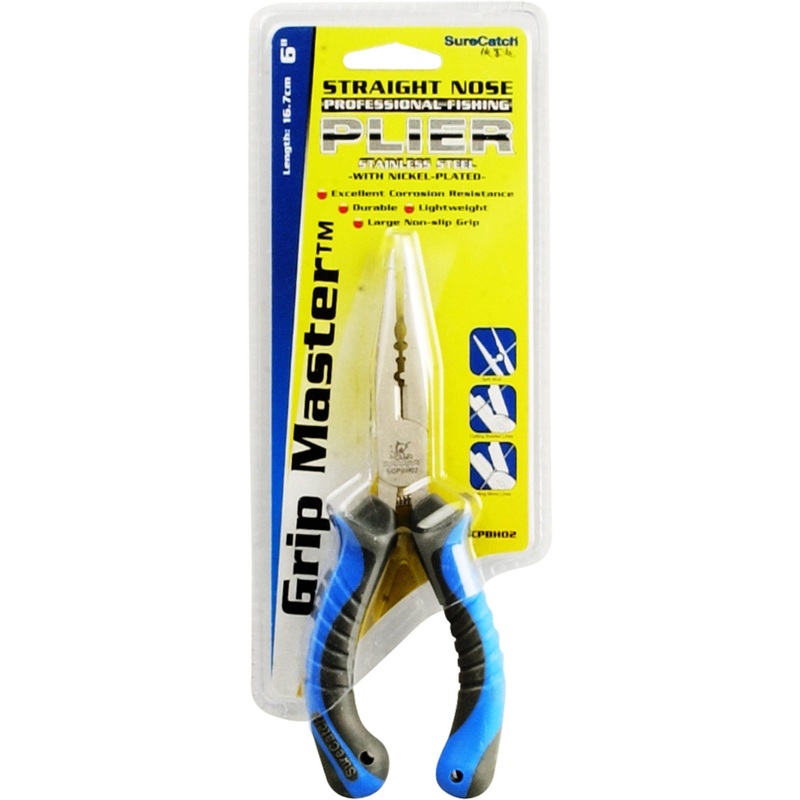 Surecatch Stainless Steel Straight Nose Pliers