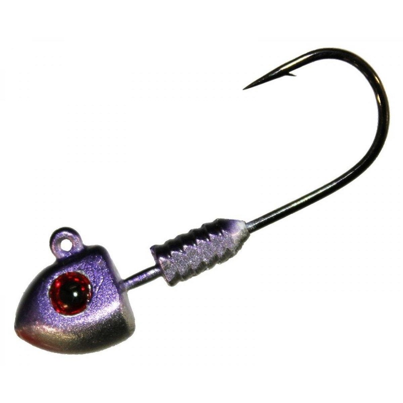 Tackle Tactics Demonz Hand-Painted Jighead Purple Minnow