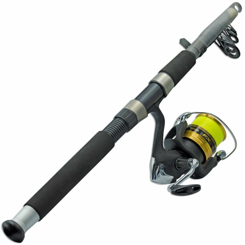 Shimano Fx Telescopic Rod And Reel Combo Spooled