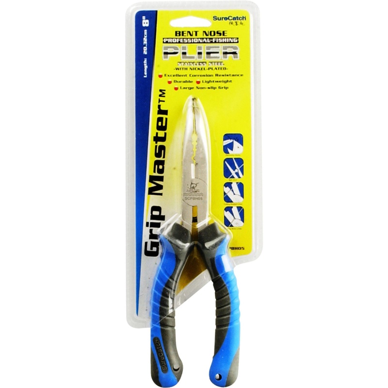 Sure Catch Bent Nose Multi Function Pliers 8'