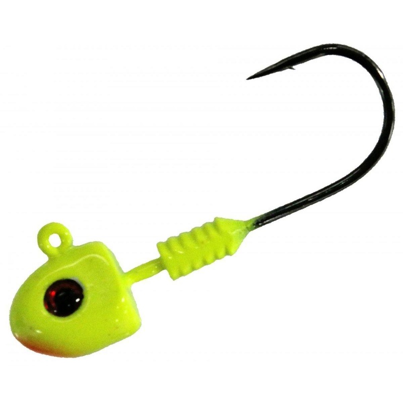 Tackle Tactics Demonz Hand-Painted Jighead Chartreuse