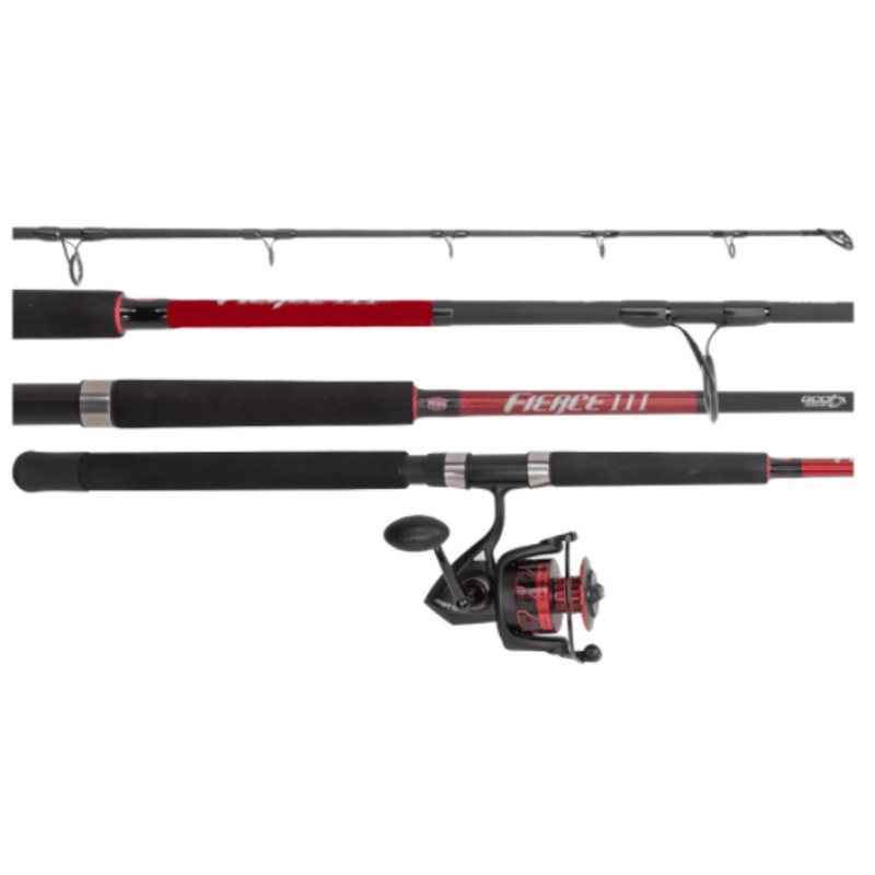Penn Fierce 111 Spin Combo|601XH - 1pce - 15-24kg - 6000 Spin Reel|6102L - 2pce - 3-5kg - 3000 Spin Reel|702M - 2pce - 4-8kg - 4000 Spin Reel|701M - 1pce - 6-12kg - 5000 Spin Reel