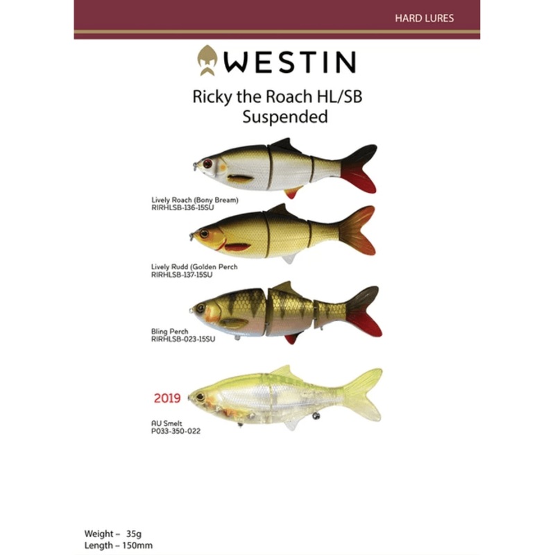 Ricky The Roach Hardbody Swimbait (Hl/Sb)
