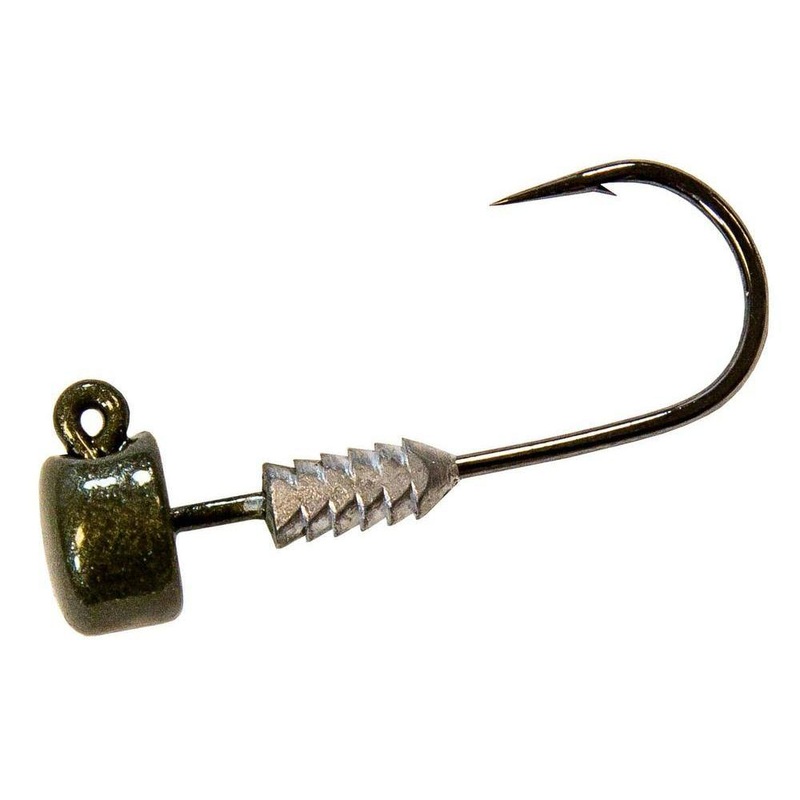 Tackle Tactics Nedlockz Jigheads Green Pumpkin