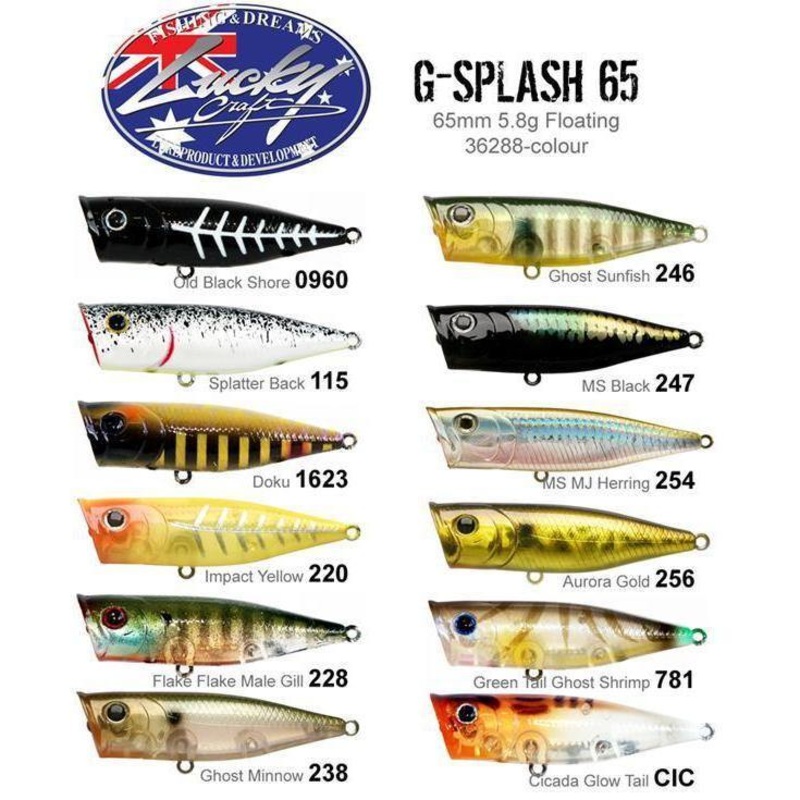 Lucky Craft G Splash Popper 65mm