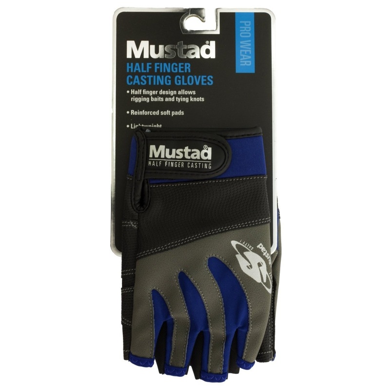 Mustad Half Finger Glove|Medium|Large|X Large