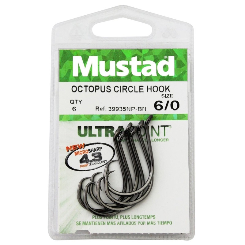 Mustad Octopus Circle Hook|3/0|4/0|5/0|6/0|7/0|8/0|10/0