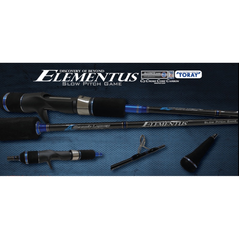 Oceans Legacy Elementus Slow Pitch Spin Jigging Rod