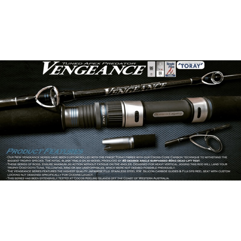Oceans Legacy Vengeance Apex Predator Spin Jigging Rod